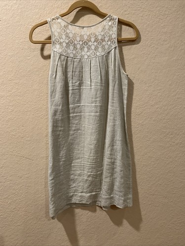 NWOT 3.1 Phillip Lim Size 4 Wmn Ivory Sleeveless Shift Dress Lace Shiny Bodice - Picture 10 of 14