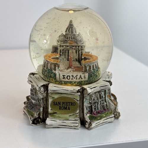 italiano Souvenir Snowdome Italy Schneekugel Rom Kolosseum roma Vintage Rare - Bild 2 von 15
