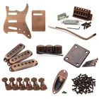 Red Copper Electric Guitar Kit for Right-Handed SSS Fender Stratocaster Guitar