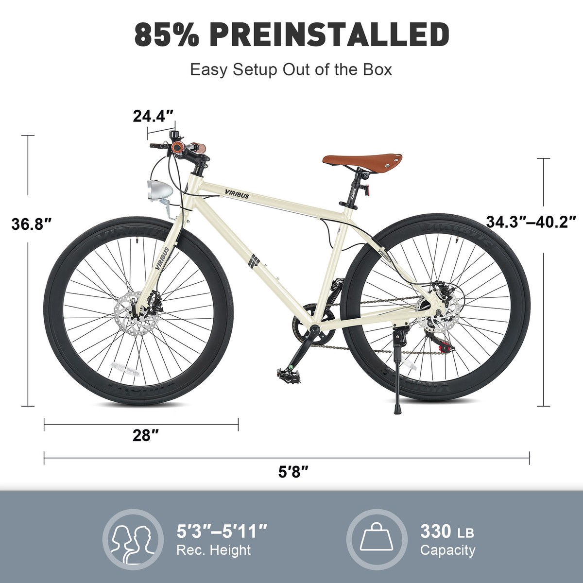 Viribus Hybrid Mountain Bike Mens Hybrid Bikes Viribus 28 Inch