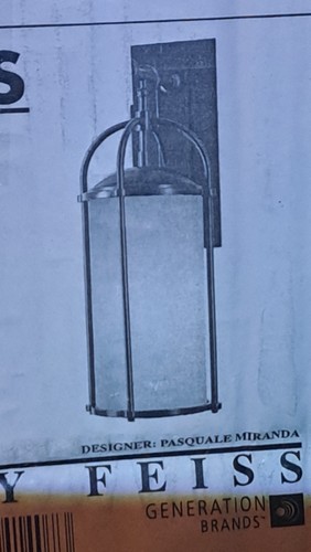 Generation Lighting OL7601ES-1 Light Outdoor Wall Lantern,W7.63" H20.5" - Picture 10 of 11