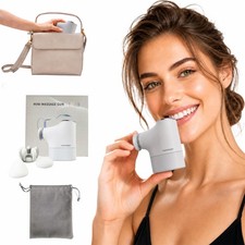 Mini Massage Gun, Portable Deep Tissue Muscle Massager with 4 Heads, Adjustab...