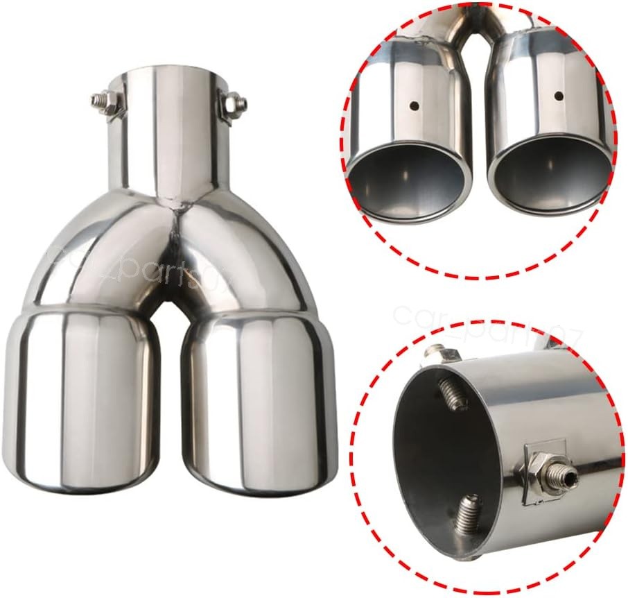 For Maserati Levante Rear CarDual Exhaust Pipe Tail Muffler Tip Throat Tailpipe