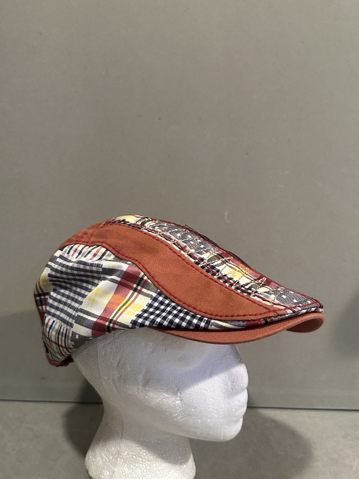 Jamont Patchwork Newsboy Hat One Size - image 1