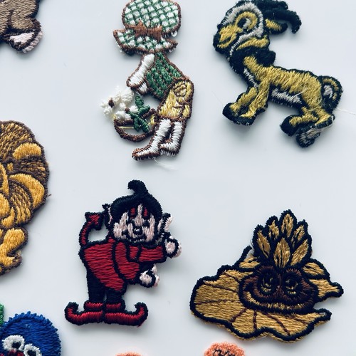 Vintage Lot Of 70's 80's Hippie/kids Sew On/Iron On Embroidered Patches Novelty - Picture 3 of 11