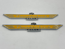 Fit For 70s Ford Thunderbird Decorative Emblem Ornament Tail Badge Yellow 2pcs Fit For 70s Ford Thunderbird Decorative Emblem Ornament Tail Badge Yellow 2pcs