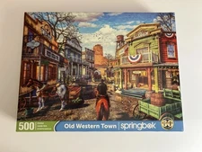 Springbok Old Western Town 500 Piece Jigsaw Puzzle