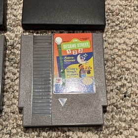 NES Sesame Street Games Bundle: ABC Letter go Round & 123 Astro Grover unTested