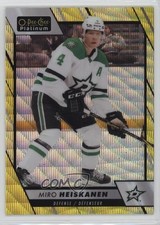2023-24 O-Pee-Chee Platinum Neon Yellow Surge Miro Heiskanen #58 1ko3