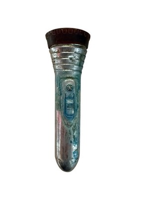 Vintage Winchester Olin Bond Flashlight Made USA Metal Patina