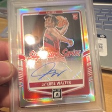 Panini Donruss Optic Ja'Kobe Walter RC Holo Auto Raptors SS-JAK PSA 10