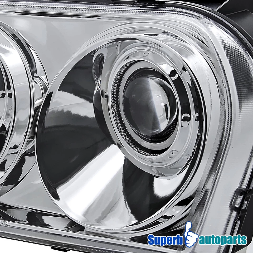 Fits 2005-2010 Chrysler 300 Projector Headlights Lamps Pair Replacement Foto 3 de 4