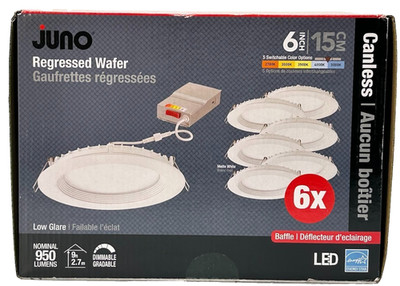 Juno Contractor Select 6 in. Selectable CCT Ultra-Slim Canless Integrated LED