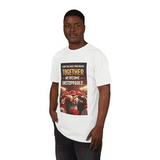 Together We Become Unstoppable football T-Shirt | Team Huddle Motivational