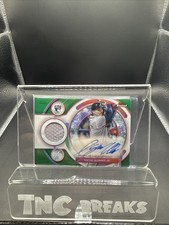 2025 Topps Finest ⚾️ Nacho Alvarez Game-Used  RPA Green Refractor /75 VERY CLEAN