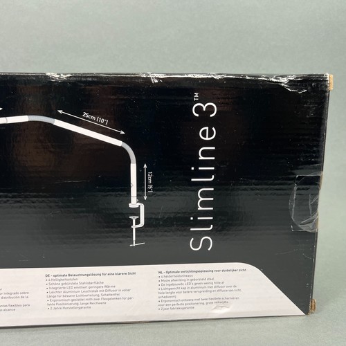 Daylight Slimline 3 Table Lamp Brushed Chrome SEALED NEW London 6000k 4-Levels - Picture 8 of 13