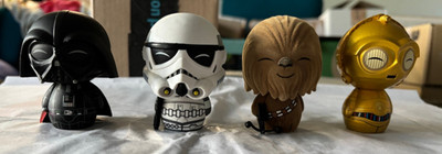 Funko Dorbz Star Wars #005 Chewbacca #003 Darth Vader #006 C-3PO #7 Stormtrooper