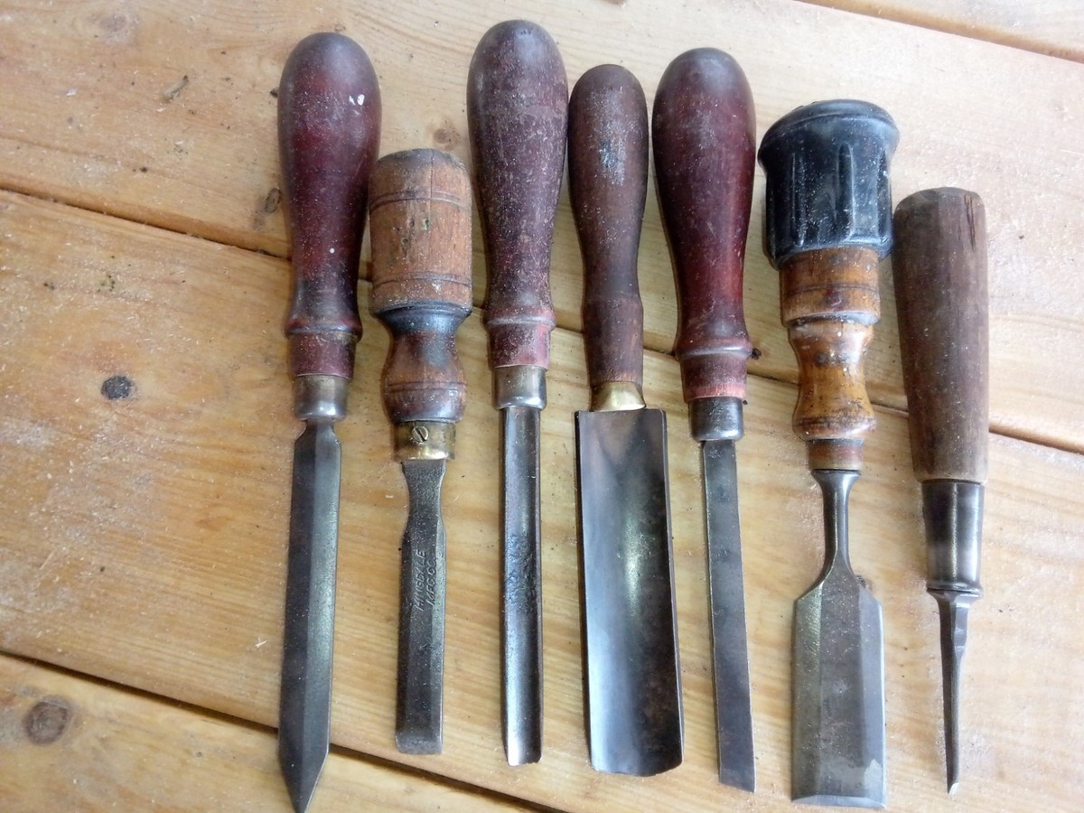 Vintage E A Berg Chisel - Eskilstuna Sweden + other Woodworking