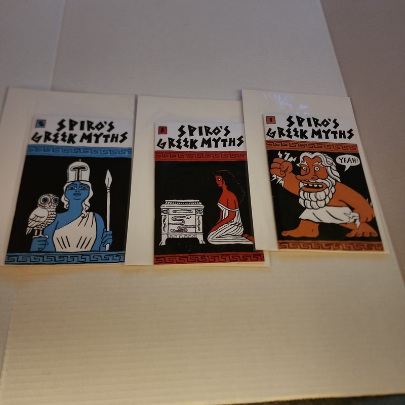Rare Indy Ashcan Comics Spiros Greek Myths Issues 1-3   By Spiro Douglas 2012