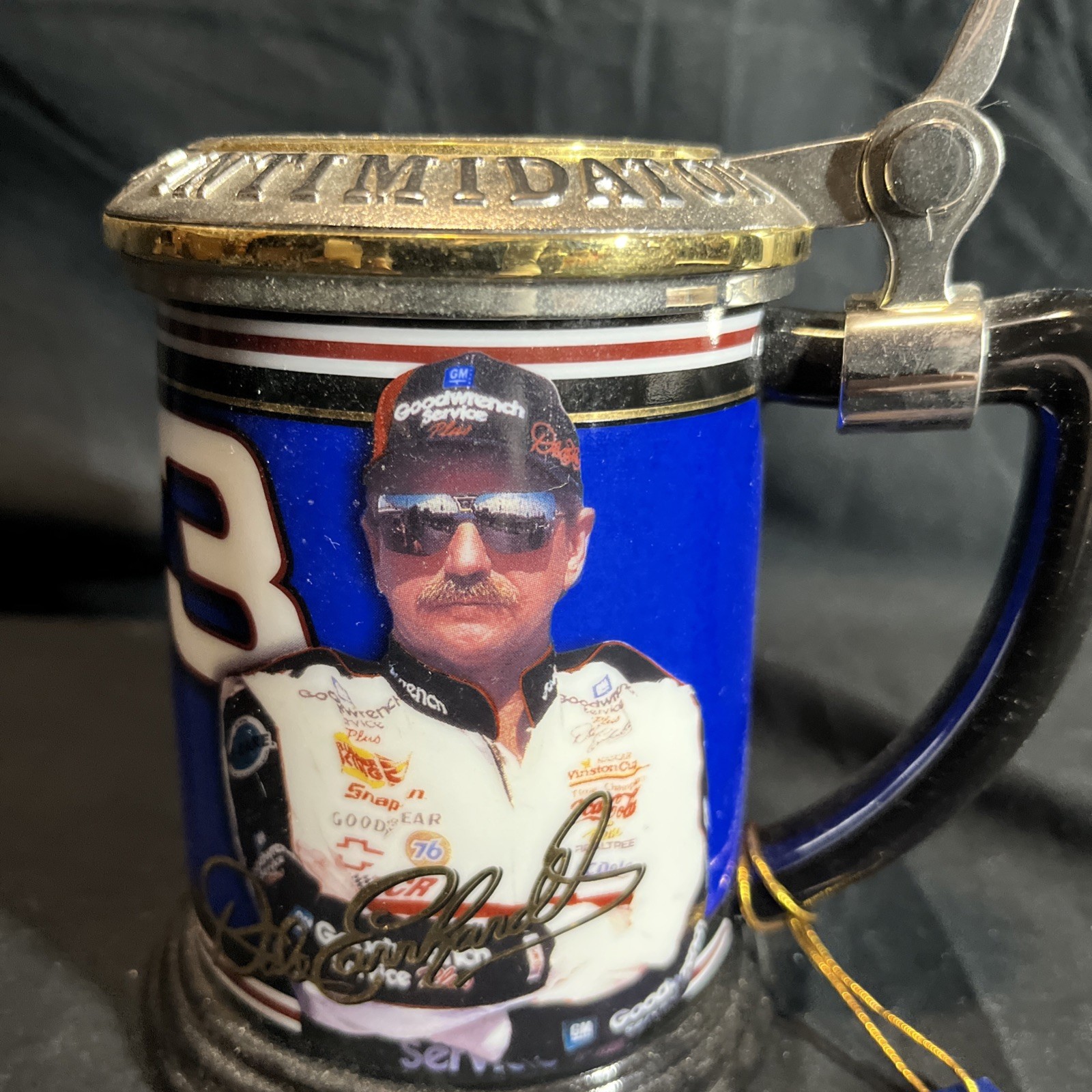 The Franklin Mint Dale Earnhardt #3 Collector Tankard Stein Mug The Intimidator