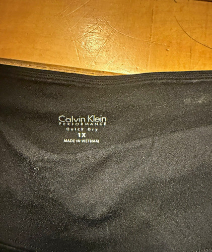 Calvin Klein Performance Quick Dry Stretch Black Women’s Plus 1X Leggings