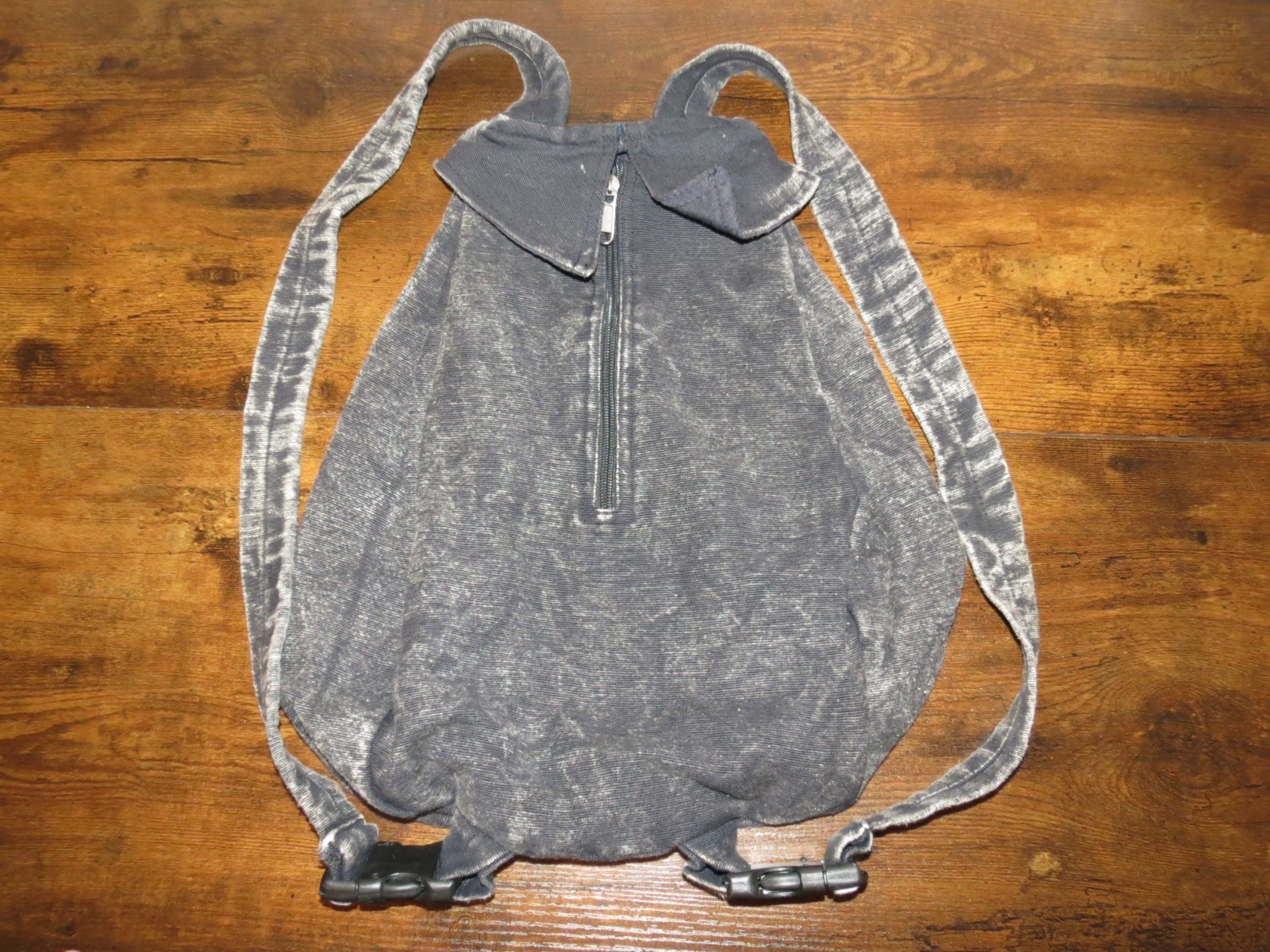 Hippie Rucksack Backpack Patchwork Black Denim Fa… - image 4