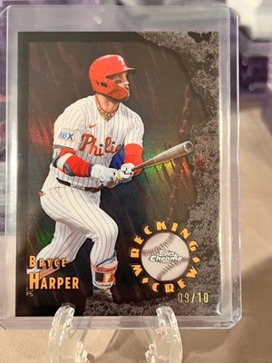 2026 Topps Chrome Baseball Bryce Harper Wrecking Crew Black /10