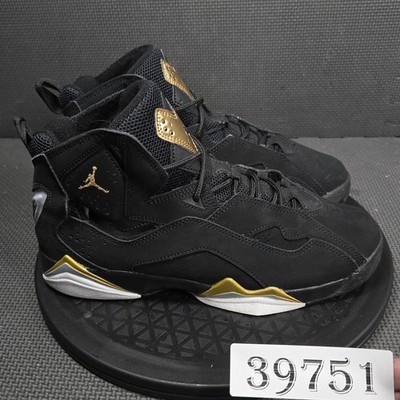 Jordan True Flight Shoes Boys Size 6.5Y Black Basketball Sneakers 343795-070