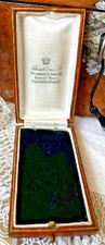 Vintage Brown Leatherette Jeweller Box | Fillans & Sons Ltd | c. 1940s-50s