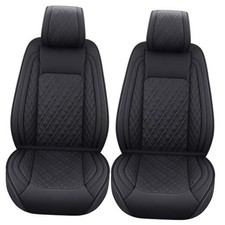 Toyota Tundra Truck Seat Covers Custom Fit 2008-2026 CrewMax 2 PCS Front/Black