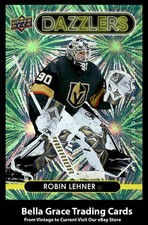 2021-22 Upper Deck Robin Lehner #DZ-45 Vegas Golden Knights Dazzlers Green NHL 