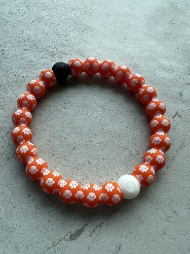 Lokai Armband Orange & Weiß Clemson Neu ohne Etikett H3 - Bild 1 von 7