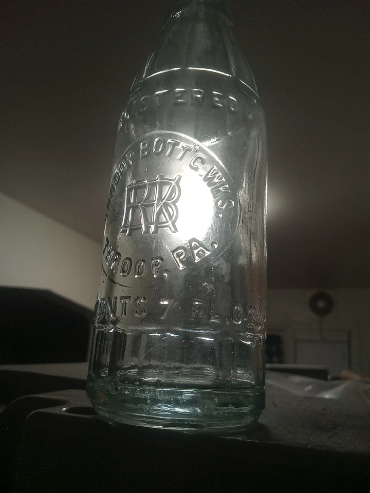 RARO "THROOP BOTT C WKS. THROOP PA 7 OZ. ¡ÁTICO COMO NUEVO!!  Foto 2 de 4