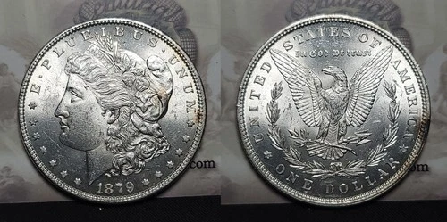 1879 P Morgan Silver Dollar $1 -Choice BU