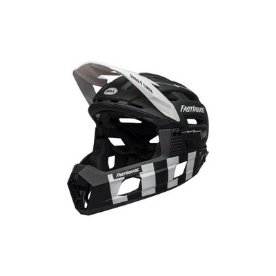 Bell Super Air R Spherical Fahrradhelm matte black/white fasthouse M Schwarz