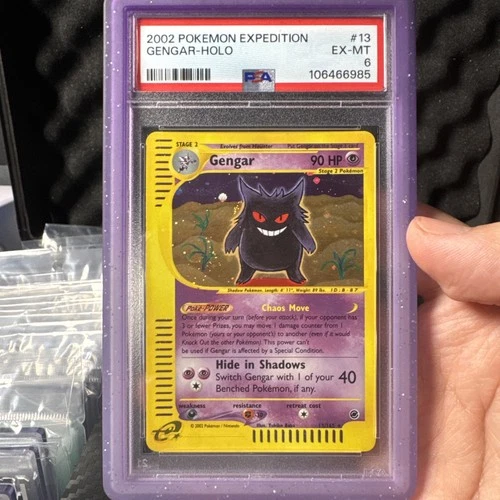Pokemon 2002 Expedition Gengar Holo Psa 6
