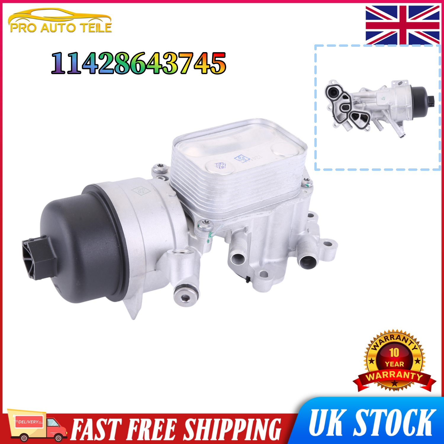 11428643745 ENGINE OIL COOLER For MINI R55, R56, R57, R58, R59  1.6 N14 ENGINE