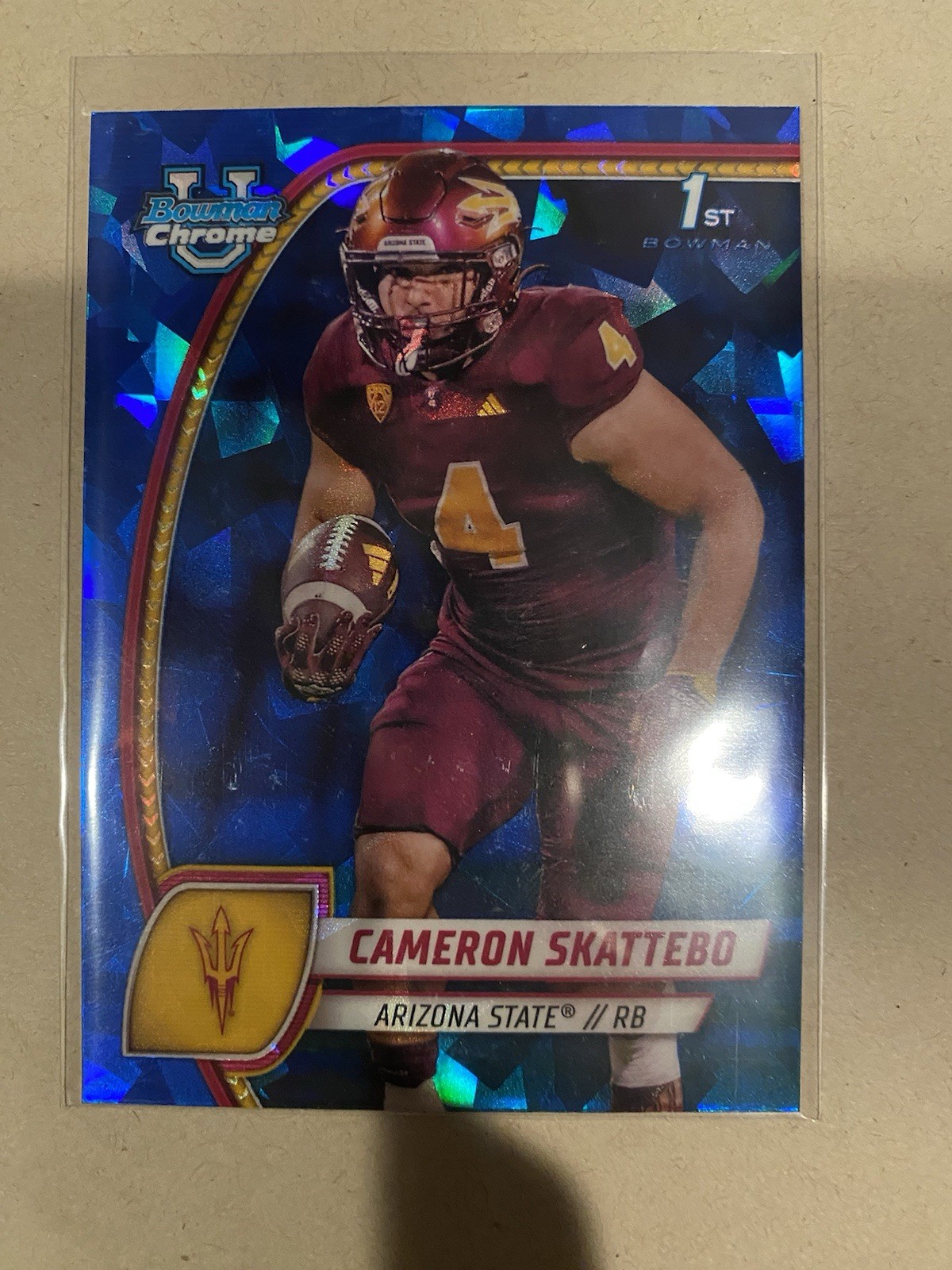 2024 Bowman University Chrome Sapphire Edition - Cameron Skattebo #37 (RC)