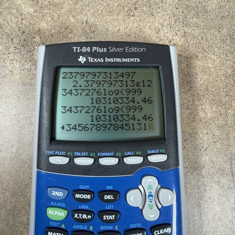 Texas Instruments TI-84 Plus Silver Edition Graphing Calculator Blue Tested - Image 2 of 4