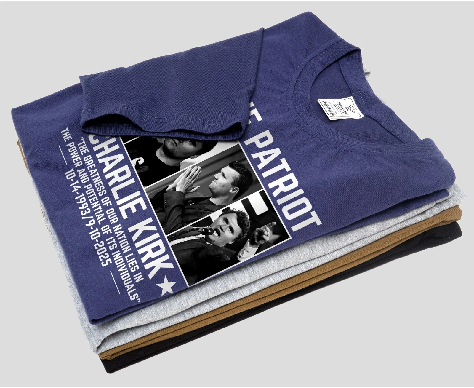 Charlie Kirk True Patriot T-Shirt Conservative Christian Tee