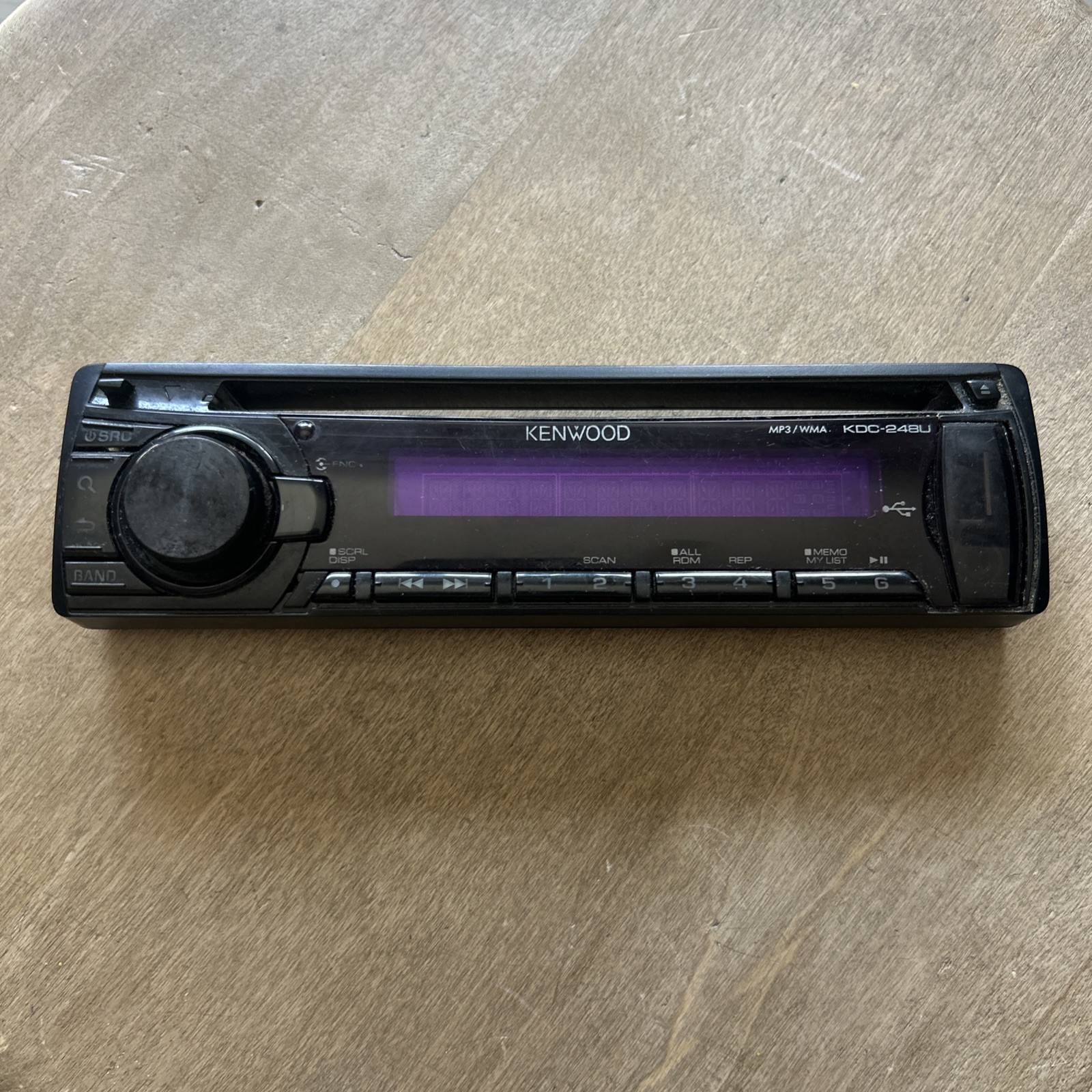 Kenwood KDC-248U Replacement Faceplate For Car Stereo CD Pla
