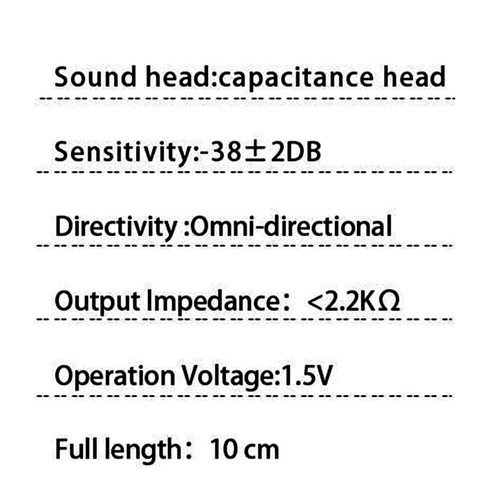 Smartphone Mini Microphone Mic 3.5mm Plug Support Multiple Device for Sound Card - Afbeelding 4 van 9