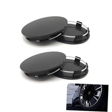 Car Wheel Hub Center Cap, 2.36" OD 2.2" ID Wheel Hub Modification 4 PCS Black