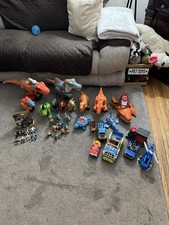 Large Imaginext Jurassic World Lot Dinosaurs Figures  Vehicles