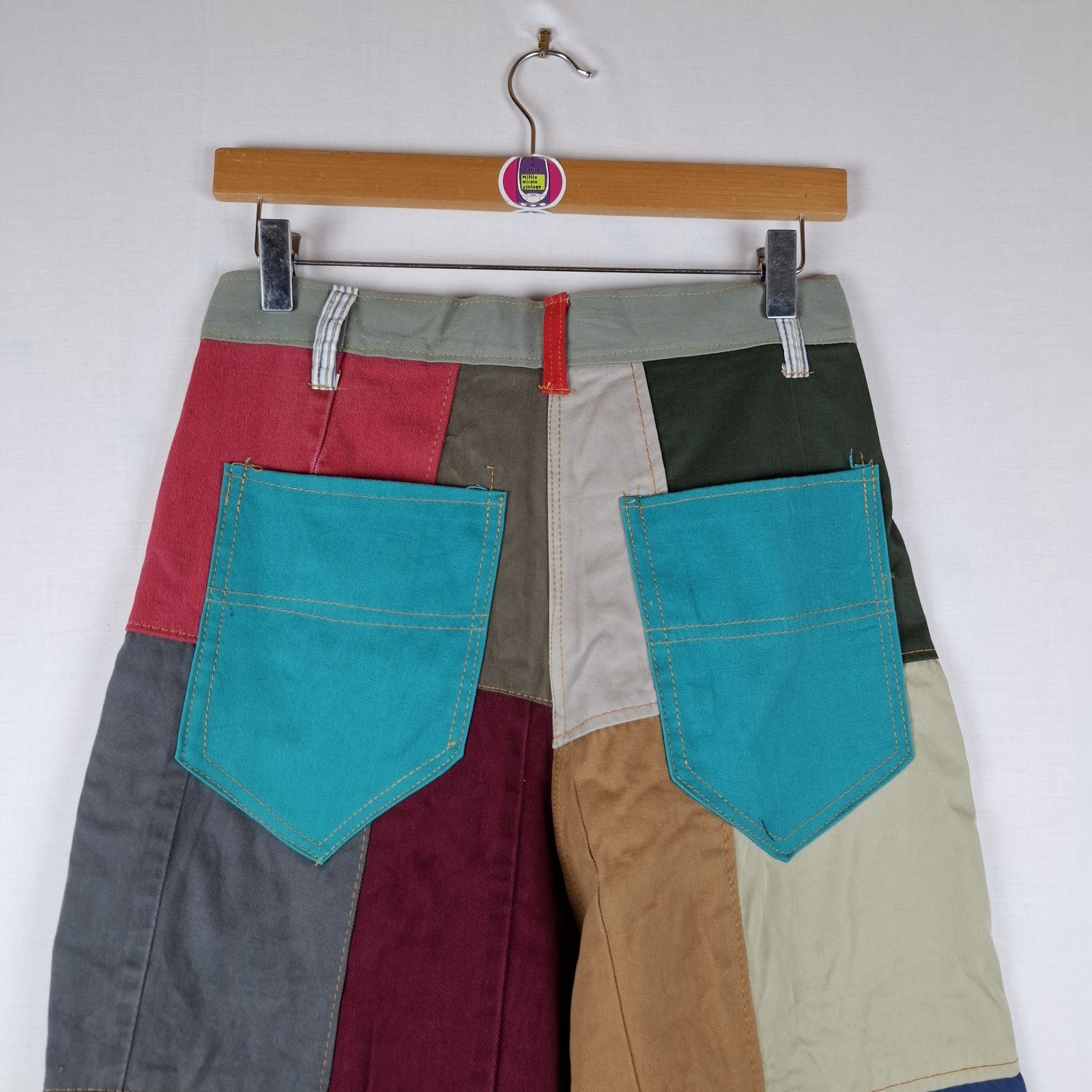 Upcycled Patchwork Wide Leg Trousers Zero Waste F… - image 11