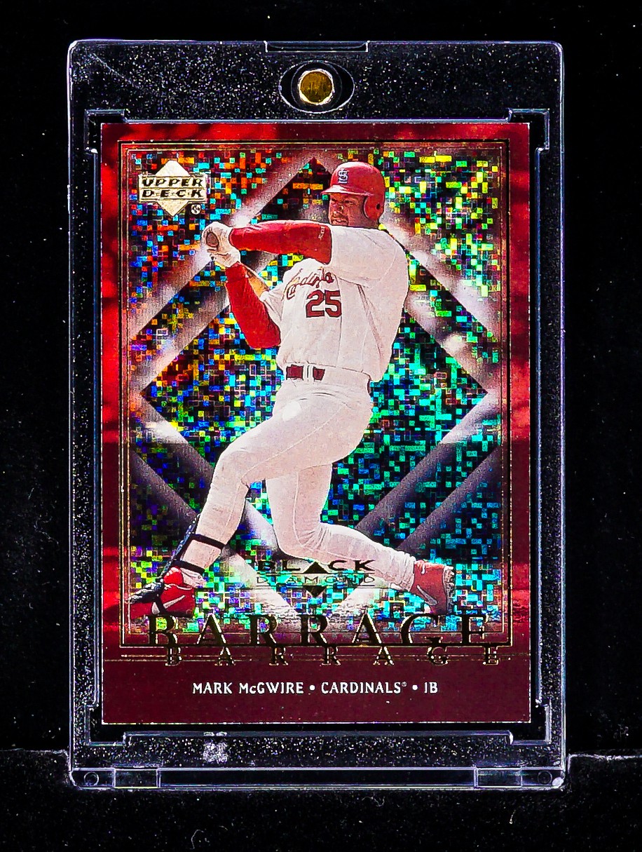 Mark McGwire RARE BARRAGE PIXEL FOIL CARD Cardinals