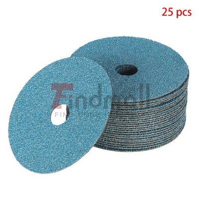 25Pcs Zirconia Resin Fiber Sanding and Grinding Discs 4.5''x7/8'' 36 Grit
