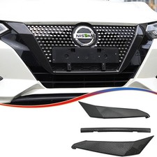 Front Grill Cover Trim,MUXEE For Nissan Sentra 2020 2021 2022 2023  3PCS Grille C