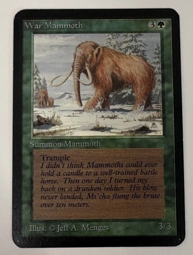 MTG Alpha War Mammoth 