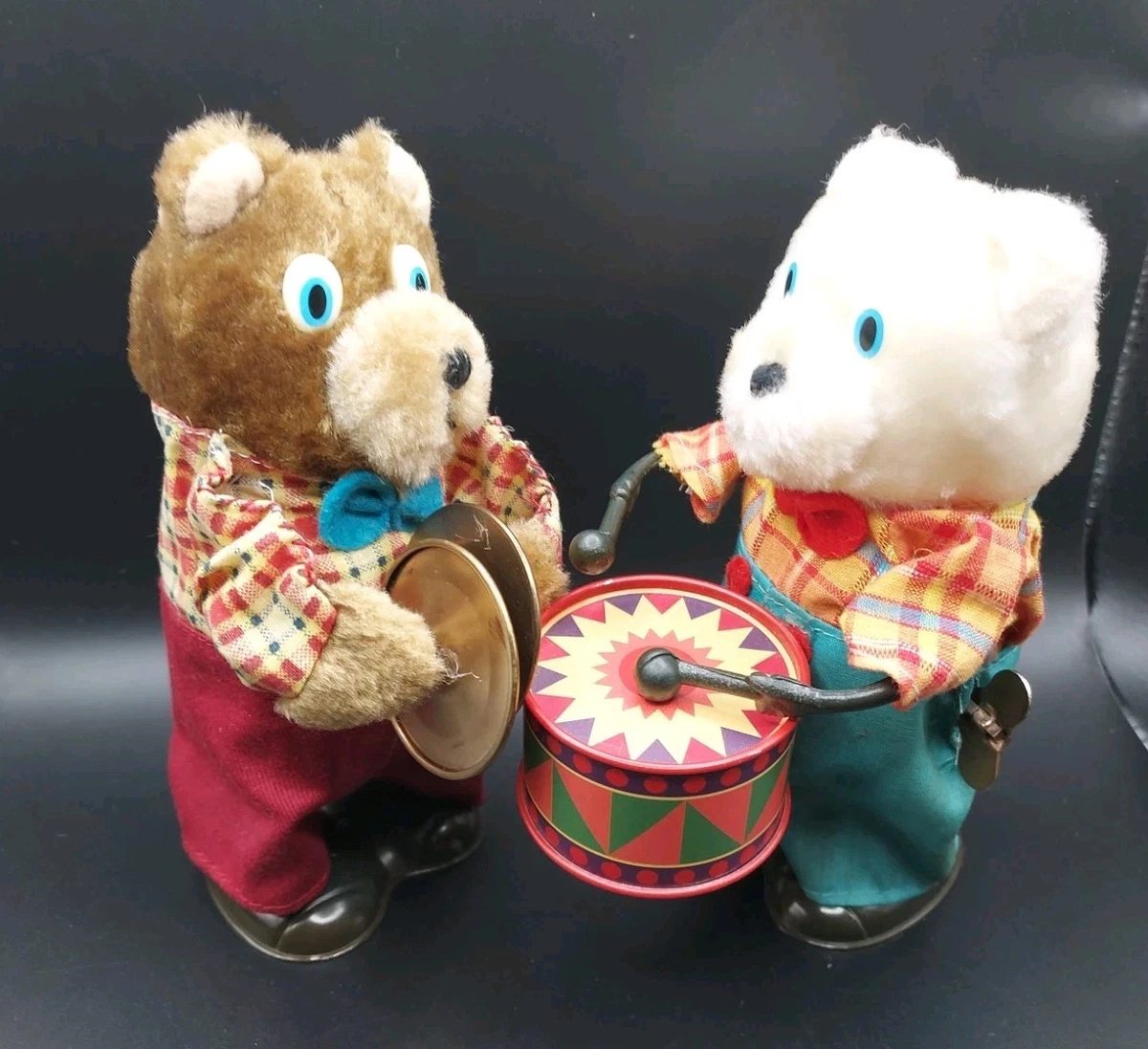 E2: 【1950年代】Walking Bear ゼンマイ ブリキ玩具 12.5cm 動作良好